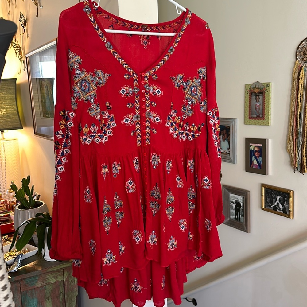 FP Arianna embroidered tunic ❤️